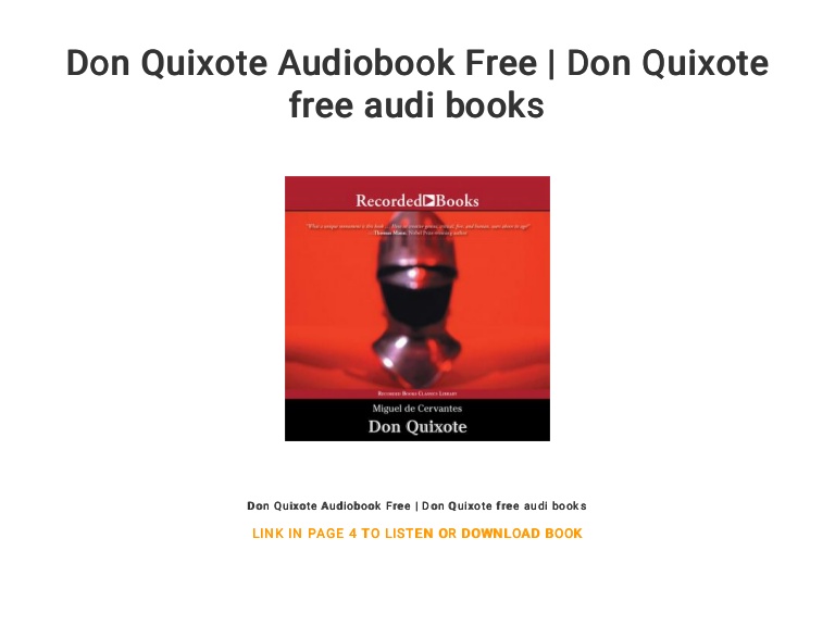 don quixote free book